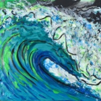Digital Wave painting